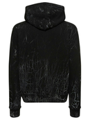 Amiri Cracked Dye Core Logo Black Hoodie
