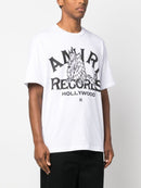 Amiri Records Wolf Printed T-Shirt in White