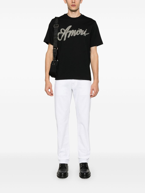 Amiri Script Logo T-Shirt in Black