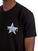 Amiri Paisley Blue Star Printed T-Shirt in Black