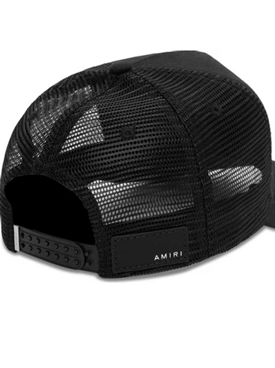 Amiri Reaper Trucker Cap in Black