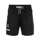 Amiri Logo Printed Swim Shorts in Black