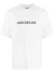 Balenciaga Reverse Logo Print T-Shirt in White