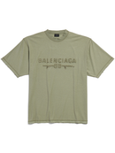 Balenciaga Inside Out Medium Fit T-Shirt in Army Green