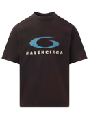 Balenciaga Loop Sports Icon T-Shirt in Washed Black