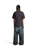 Balenciaga Loop Sports Icon T-Shirt in Washed Black