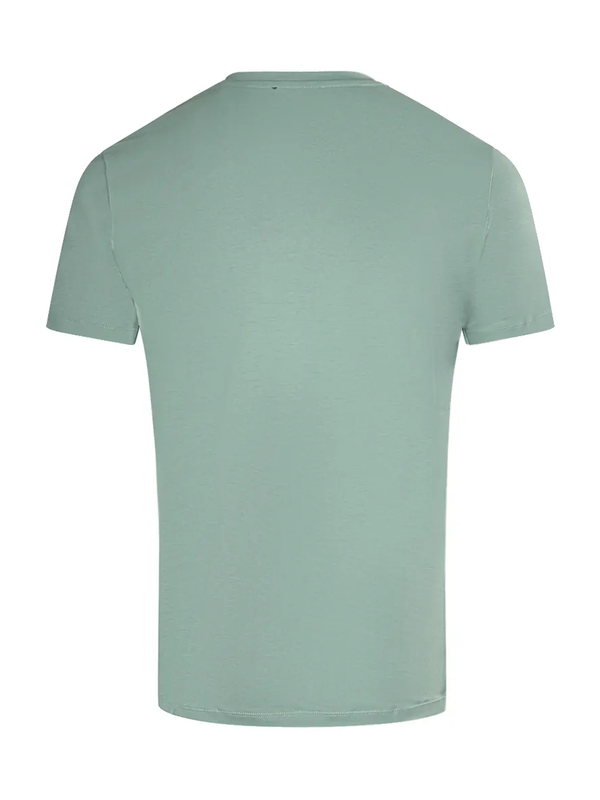 Balmain Embossed Logo Green T Shirt