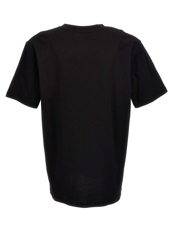 Balmain Logo Patch T-Shirt in Black