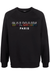 Balmain Paris Split Textured Logo Sweatshirt in Black