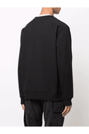 Balmain Paris Split Textured Logo Sweatshirt in Black