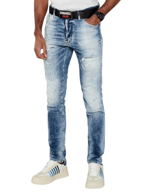 Dsquared2 Light Scarface Wash Cool Guy Jeans in Blue