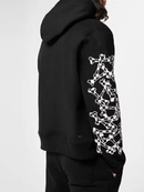 Amiri Checkered Bones Hoodie in Black