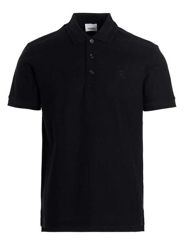 Burberry Branded Circle Logo Navy Polo Shirt