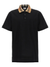 Burberry Vintage Check Print Collar Polo Shirt in Black