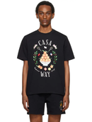 Casablanca Casa Way Bowl of Oranges Printed T-Shirt in Black