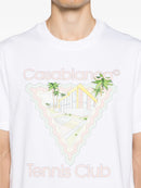 Casablanca Maison De Reve Logo Printed T-Shirt in White