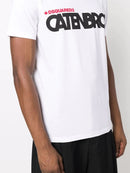 Dsquared2 Caten Brothers-print T-shirt in White