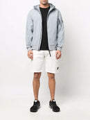 C.P. Company Lens Cotton Shorts in White