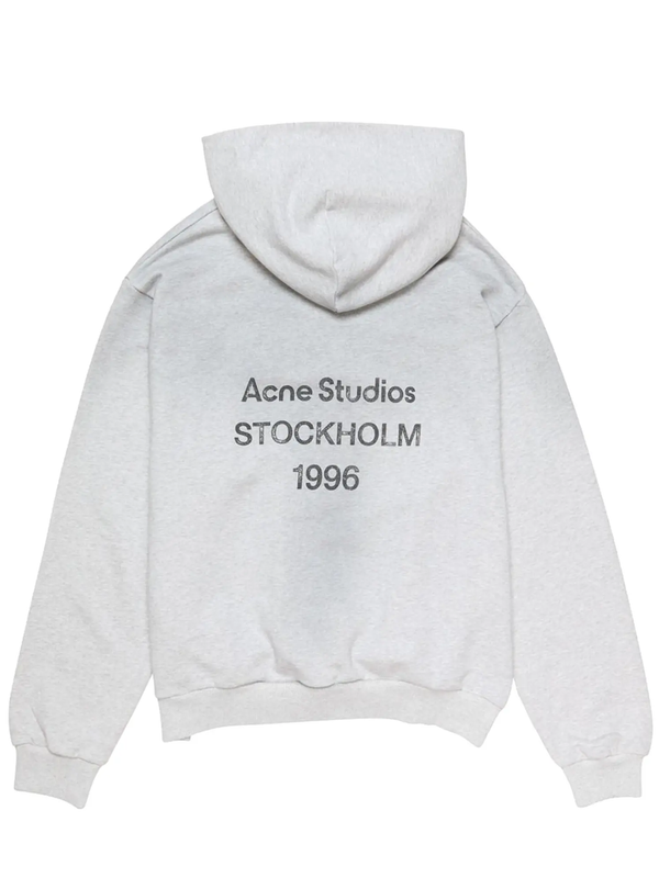 Acne Studios Stockholm Logo Hoodie in Grey