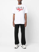 Amiri CNY Bandana Rabbit Print T-Shirt in White