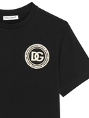 Dolce & Gabbana Cotton Logo Patch T-Shirt in Black