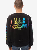 Amiri Exclusive Beverly Hills Printed Sweatshirt in Black
