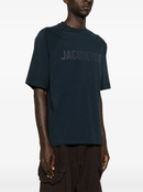 Jacquemus Le T-Shirt Typo Dark Blue