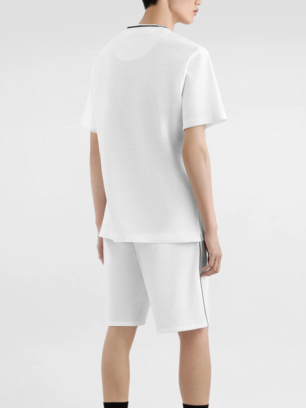 Dolce & Gabbana Piqué Patch Pocket T-Shirt in White