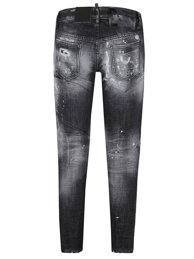 Dsquared2 Special Delivery Ripped Jeans in Black