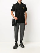 Dolce & Gabbana Men's Embroidery Piquet Polo Black