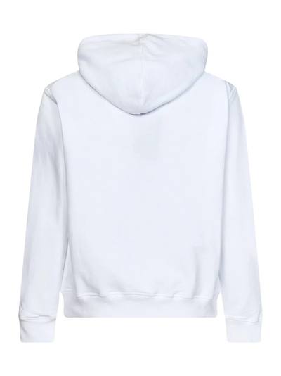 Dsquared2 Cool Fit Bob Marley Logo Hoodie in White