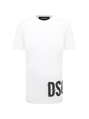 Dsquared2 Cool Fit Large Dsq2 Logo White T Shirt