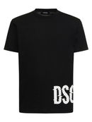 Dsquared2 Cool Fit Large Dsq2 Logo Black T Shirt