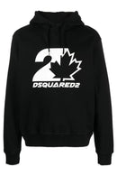 Dsquared2 Cool Fit Maple Leaf Hoodie Black