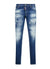 Dsquared2 'Cool Guy' Beige Logo Slim Fit Jeans Blue