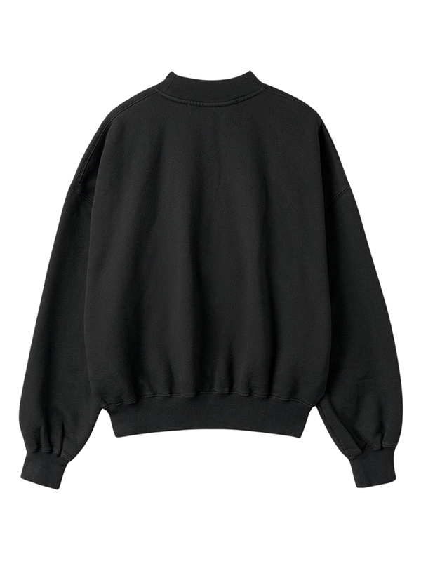 Off White Bookish Laund Boxy Fit Black Sweatshirt