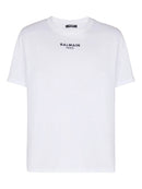 Balmain Paris Small Embroidered Logo T-Shirt in White