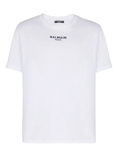 Balmain Paris Small Embroidered Logo T-Shirt in White