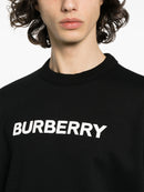Burberry Logo Print Sweatshirt in Black