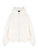 Represent Waffle Zip-Up Hoodie in White