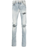 Amiri MX1 Stone Indigo Washed Ripped Jeans in Blue