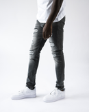 Magiri Douai Ripped Patch Jeans in Grey