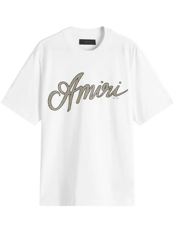 Amiri Script Logo T-Shirt in White