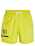 Amiri MA Logo Printed Swim Shorts in Yellow/Black