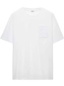 Loewe Relaxed Fit Tonal Pocket Logo T-Shirt in White