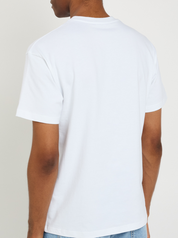 Givenchy Yellow Applique Logo T-Shirt in White