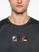 Fendi Triple FF Logo T-Shirt in Navy