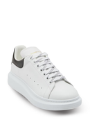 Alexander McQueen Oversized Leather Trainer in White/Black