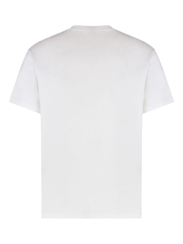 Alexander McQueen Flocked Logo T-Shirt in White