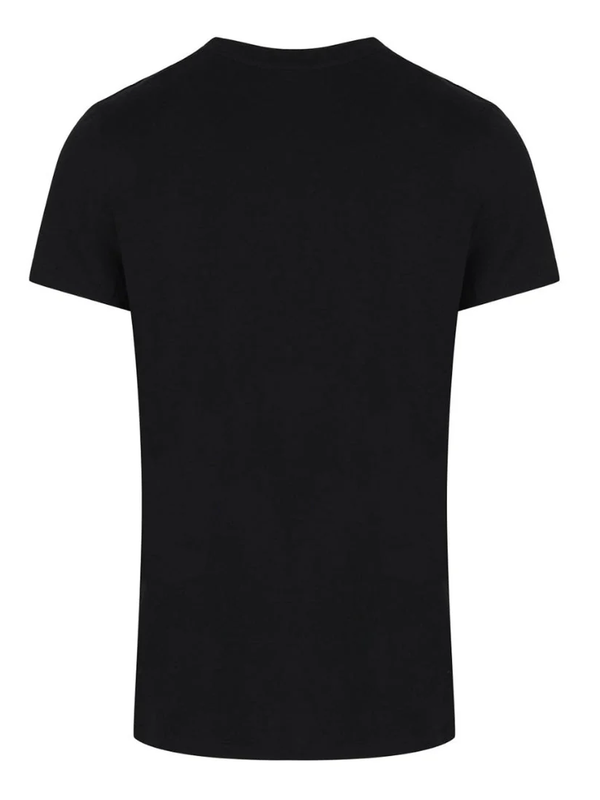 Balmain Paris Rainbow Logo T-Shirt in Black